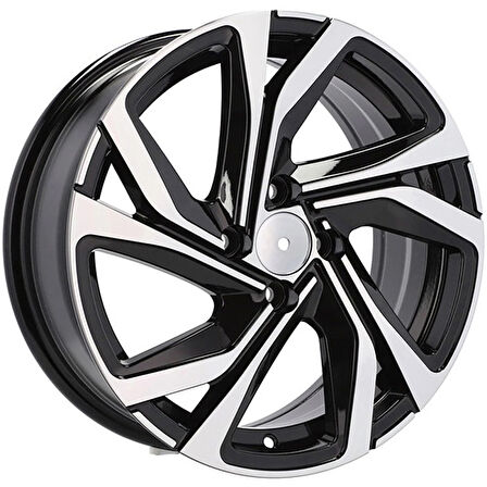 BK-5762 6*15 4*100 ET40 60.1 BLACK MACHINED XL
