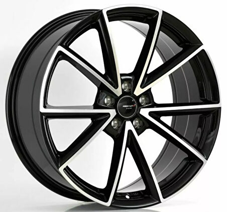 PRO-A5158 8.5*20 5*112 ET45 66.45 BLACK MACHINED XL