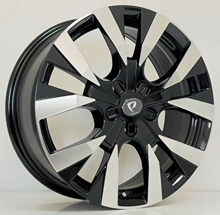 BKY-1248 7*17 5*108 ET45 65.1 BLACK MACHINED XL