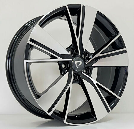 BK-3S1299 8*18 5*112 ET45 57.1 BLACK MACHINED XL