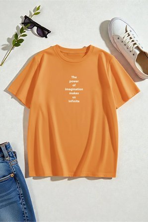 Unisex The Power Of Baskılı Tasarım Tişört
