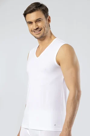 Sıfır Kol Erkek Atlet, Spor V Yaka %95 Pamuk %5 Likra
