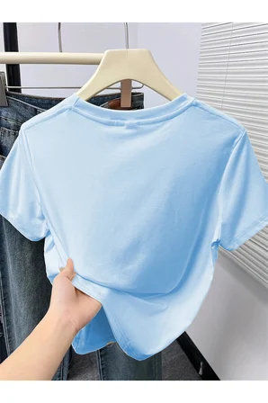 Unisex Cute Flowers Baskılı Tasarım Tshirt
