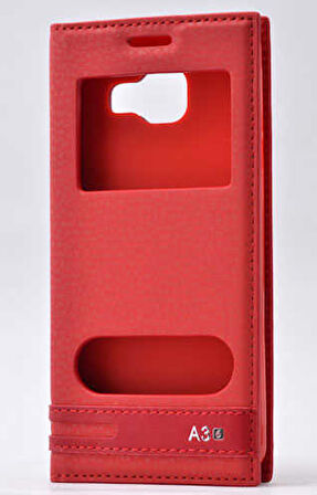 Galaxy A3 2016 Kılıf Elite Pencereli Kapaklı Kılıf