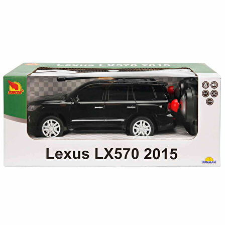 Suncon 1:24 Lexus LX570 2015 Işıklı Uzaktan Kumandalı Araba 39489 Siyah