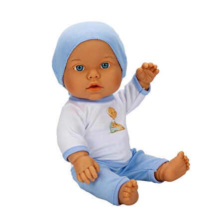 Bebelou Tuvalet Zamanı Sesli Bebek Seti 32 cm 30738 Mavi