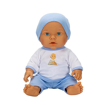 Bebelou Tuvalet Zamanı Sesli Bebek Seti 32 cm 30738 Mavi