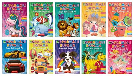 Gönül Koparmalı Boyama Seti 10 Kitap