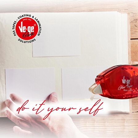 Ve-Ge Glue Tape Şerit Bant 8mm x 8m 6 Adet