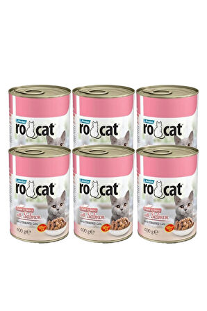 Ro-cat Somonlu Yetişkin Kedi Konservesi 400 Gr x 6 adet