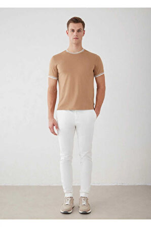 Alfriston Camel Renk Çizgi Detaylı Triko