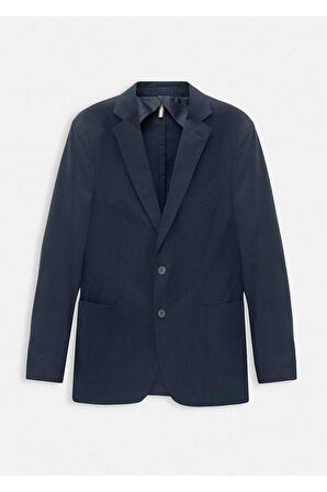 Mora Lacivert Renk Cep Detaylı Blazer Ceket