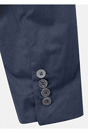 Mora Lacivert Renk Cep Detaylı Blazer Ceket