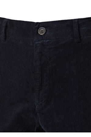 Mong Lacivert Renk Kadife Beli Lastikli Jogger Pantolon