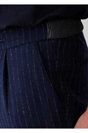 Legend Lacivert Renk Çizgili Chino Pantolon