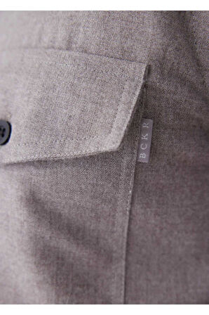 Kamoro Kahverengi Cep Detaylı Gömlek