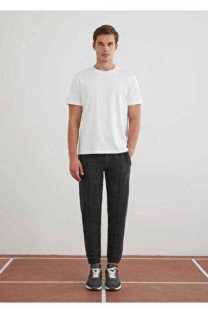 Volano Antrasit Renk Örme Kumaşdan Jogger Pantolon