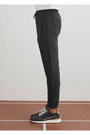 Volano Antrasit Renk Örme Kumaşdan Jogger Pantolon