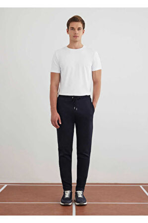 Worky Lacivert Renk Örme Kumaşdan Jogger Pantolon