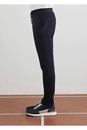 Worky Lacivert Renk Örme Kumaşdan Jogger Pantolon