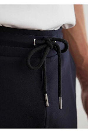 Worky Lacivert Renk Örme Kumaşdan Jogger Pantolon