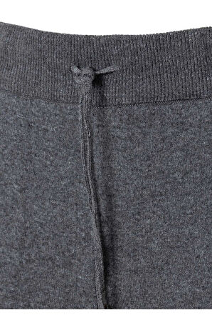 Troy Antrasit Renk Kaşmirli Triko Jogger Pantolon