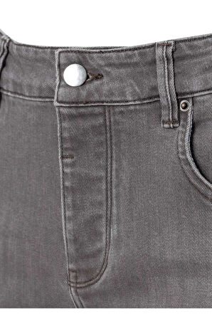 Evlo Füme Renk Beş Cepli Denim Pantolon