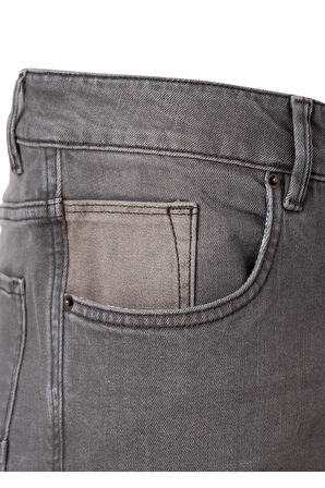 Evlo Füme Renk Beş Cepli Denim Pantolon