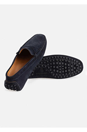 Noeva Lacivert Renk Süet Loafer