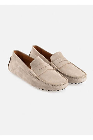 Noeva Taş Renk Süet Loafer