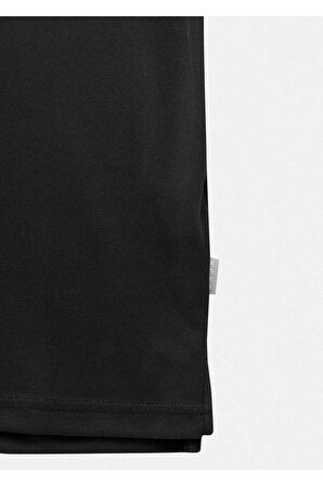 Softi Siyah Renk Logo Detaylı Bisiklet Yaka T-Shirt