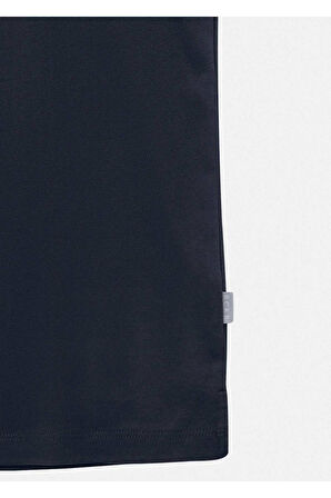 Orlen Lacivert Renk İpek Apreli Oversize T-shirt