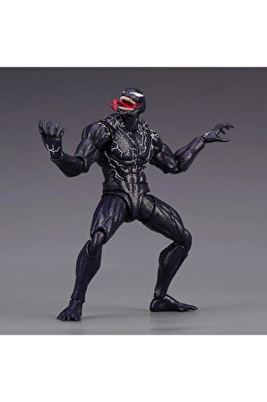 Venom 2 Action Figure Ortak Hareketli Değişim Yüz Heykeli Figür 18 Cm ( Özel Seri  )