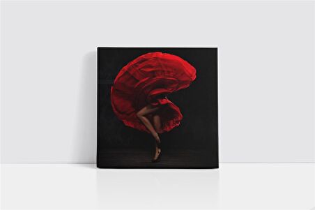 Dans Eden Kadın Kanvas Tablo