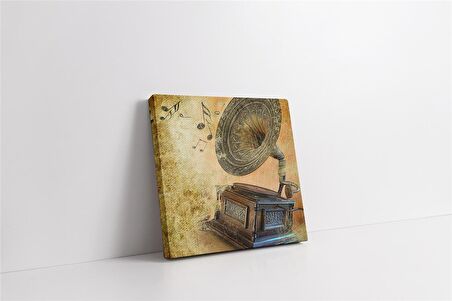 Gramofon Kanvas Tablo