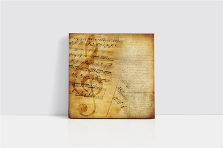 Musical Background Kanvas Tablo