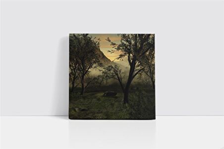 Yeşil Doğa Kanvas Tablo