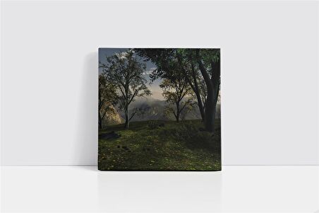 Yeşil Doğa Kanvas Tablo