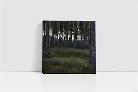 Yeşil Doğa Kanvas Tablo