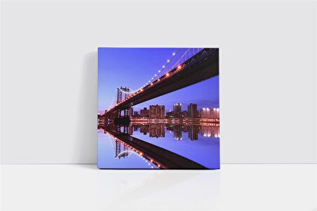 New York Gece Kanvas Tablo