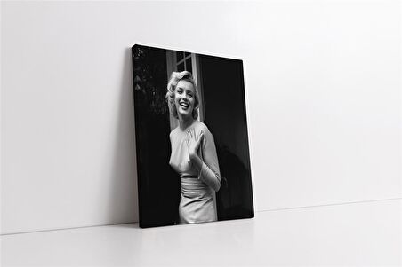 Siyah Beyaz Marilyn Monroe Kanvas Tablo