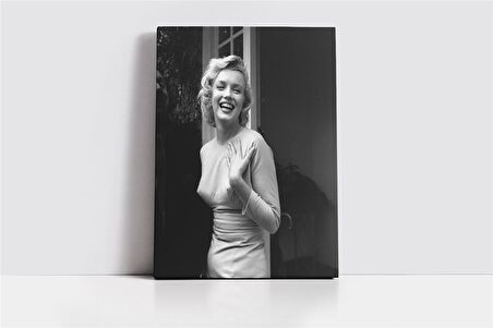 Siyah Beyaz Marilyn Monroe Kanvas Tablo