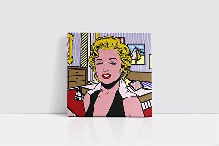 Marliyn Monroe Soyut Resim Kanvas Tablo