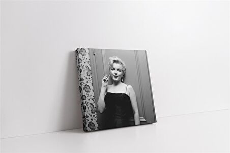 Marliyn Monroe Siyah Beyaz Kanvas Tablo