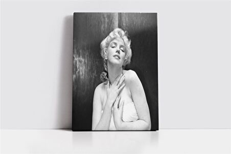 Marliyn Monroe Siyah Beyaz Kanvas Tablo