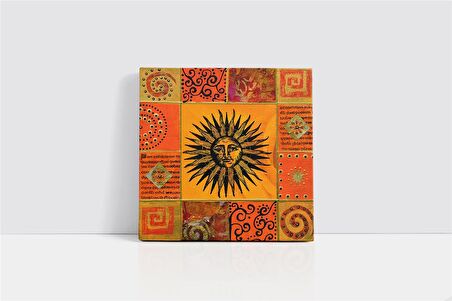 Etnik Motif Kanvas Tablo