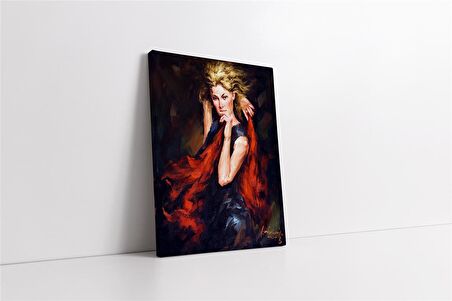 Dansçı Kadın Kanvas Tablo