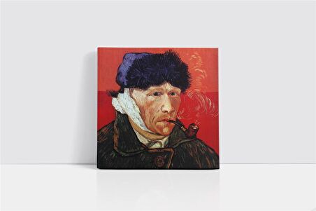 Van Gogh Otoportre Kulağı Kesik Kanvas Tablo