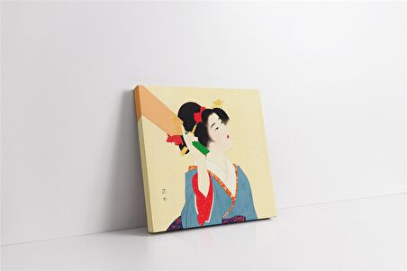 Japon Kadın Kanvas Tablo