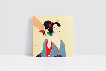 Japon Kadın Kanvas Tablo